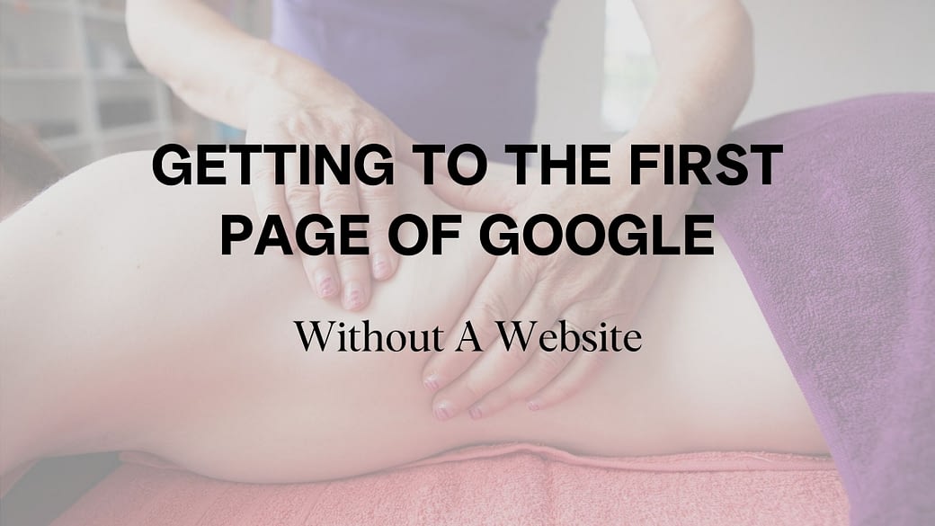 First Page of Google