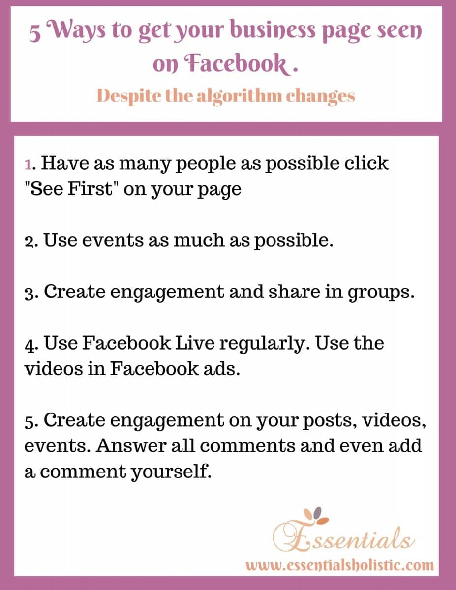 5 ways to stay visible on Facebook.