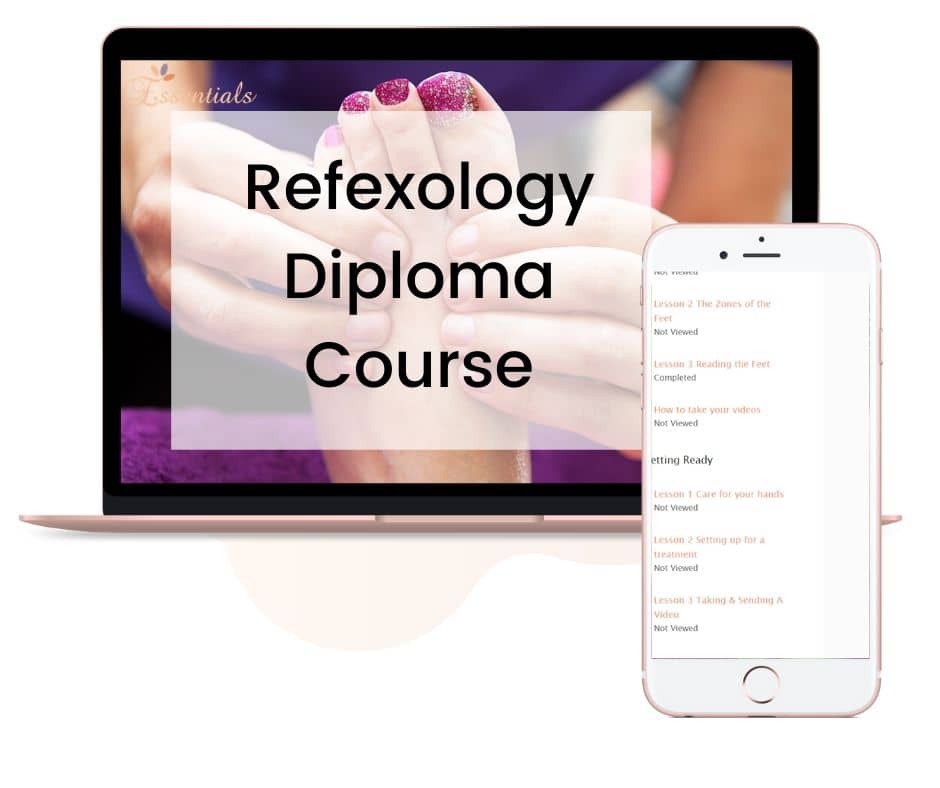 Reflexology course page mock up
